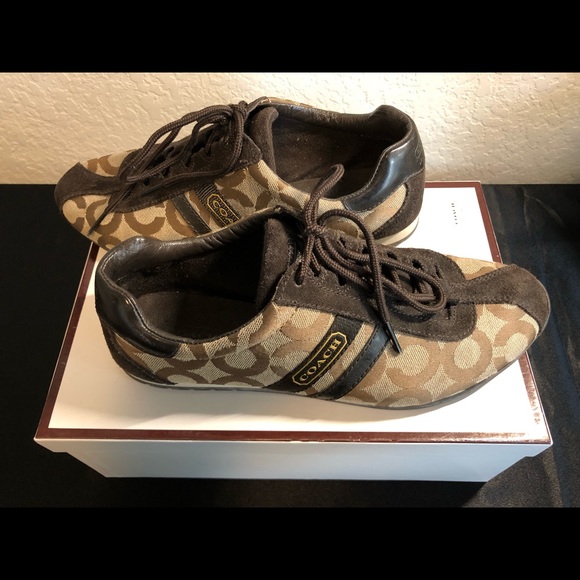 Coach Signature Canvas Sneakers - Picture 2 of 6